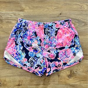 Lilly Pulitzer XS Ocean Trail Shorts Turtle Amazement